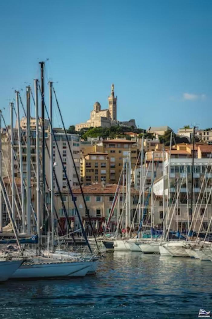 Rare Appart 2 Chambres En Duplex Design Au Panier Marseilles Buitenkant foto